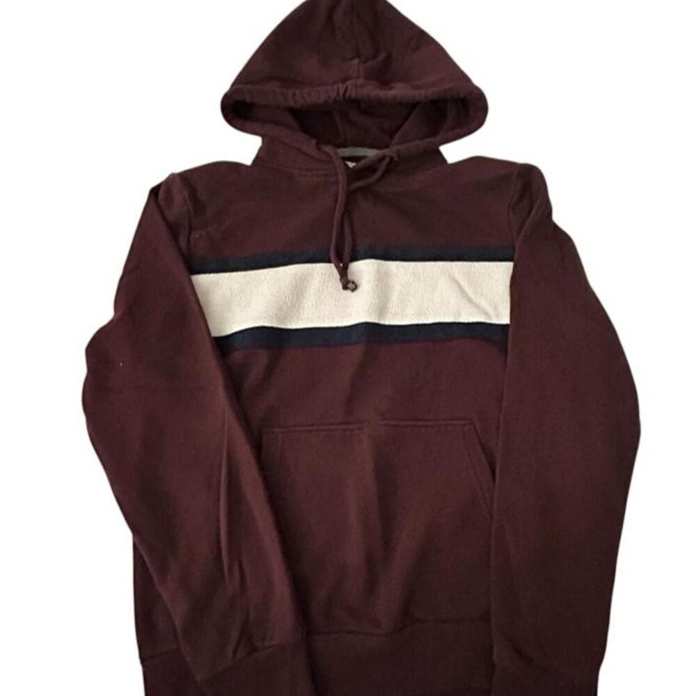 Old-navy Men's Burgundy and Red Hoodie